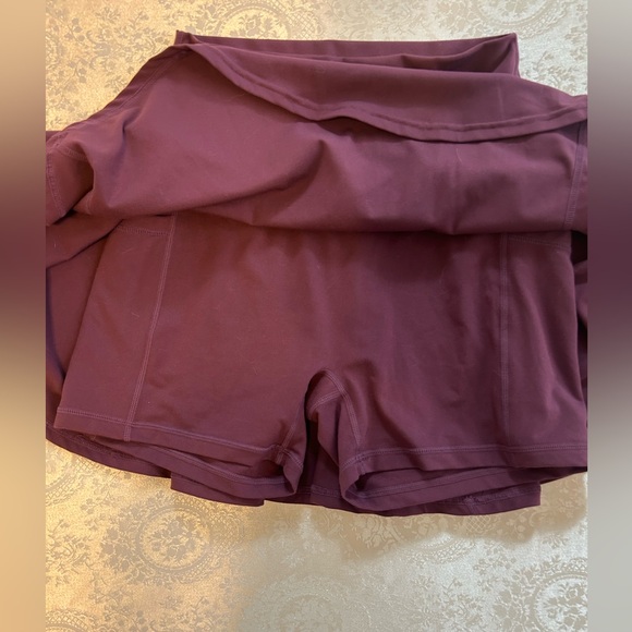 Popflex Burgundy Athletic Skirt - Picture 3 of 5